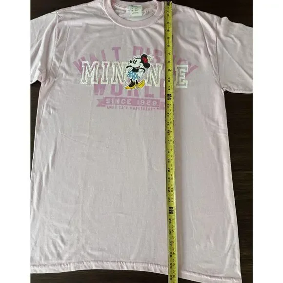 Vintage Disney Minnie Mouse Shirt Womens Medium Pink Walt Disney World Tee - Picture 5 of 7